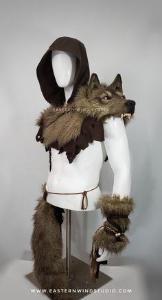 Gallery — Eastern Wind Studio Animal Clothing Design, Fursona Outfit Ideas, Animal Costume Ideas, Character Pose Ideas, Barbarian Outfit, Barbarian Character Design, Viking Oc, Hood Reference, Barbarian Cosplay