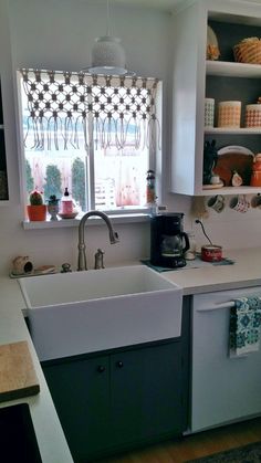 the kitchen sink is clean and ready to be used as a dishwasher or oven