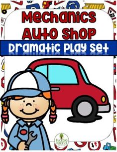 the mechanic's auto shop dramatic play set