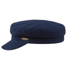 A naval style Trawler hat made of 100% softened cotton (emerized). One of many variations of Greek Fisherman and Breton hats available in our store. This headgear has a short peak which protects well your head from the sun - shape memory visor 5cm len. Inside the crown there is a skin friendly cotton sweatband. Hat has no lining inside therefore it is even more lightweight and airy. It is a comfortable and practical hat for everyday use. This headgear is available in large xl and xxl sizes. Prec Navy Cotton Brimmed Hat, Classic Navy Hat For Outdoor, Classic Navy Outdoor Hat, Navy Cotton Flat Brim Hat, Navy Flat Brim Cotton Hat, Blue Cotton Brimmed Baseball Cap, Blue Brimmed Cotton Baseball Cap, Blue Cotton Hat With Short Brim, Nautical Style Cap For Boating