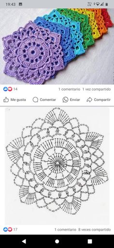 an image of crochet doily on the app