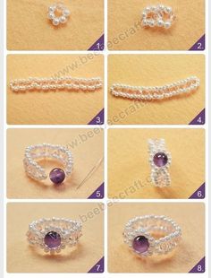 instructions to make beaded bracelets with pearls