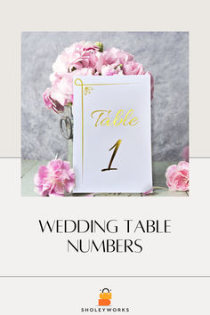 WEDDING TABLE NUMBERS Table Numbers For Wedding, Number Table, Gold Table Numbers, Daisy Party, Luxury Wedding Cake, Gold Foil Wedding, Cute Good Morning Quotes, Table Number Cards, Wedding Essentials