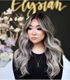 Balyage Long Hair, Brown Hair Inspiration, Hair Color Mahogany, Hair Color Plum, Perfect Blonde Hair, Black Hair Balayage, Balayage Hair Dark