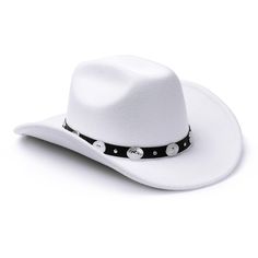 PRICES MAY VARY. Size: Adjustable drawstrings inside; Fit head circumference: 22-23 inches (56-58 cm); Brim width: 2.75 inches (7 cm); Crown Height: 4.75 inches (12 cm) Stylish & Versatile - Ride in style or hit that dress-up party with LolliWeaver western cowboy hat. Our cowboy hat men and women are not just costume hat but also made for real cowboys. Flaunt it as a beach cowboy hat or in clubs or for casual everyday wear Pull-On Closure with adjustble chin cord/chin strap - This cowboy hat fea White Country Style Felt Hat For The Beach, Country Style White Felt Hat For The Beach, White Country Style Felt Hat For Beach, Country Style White Felt Hat For Beach, White Adjustable Felt Hat For Festival, Adjustable White Felt Hat For Festivals, Adjustable White Felt Festival Hat, White Adjustable Country Style Hat, Adjustable White Felt Hat For Rodeo