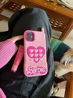 #fyp#barbie Barbie Items From Movies, Barbie Movie Merchandise, Barbie Airpod Case, Barbie Phone Case Aesthetic, Barbie Doll Phone Case, Pink Vibes, Pink Girly Things, Maquillaje De Ojos