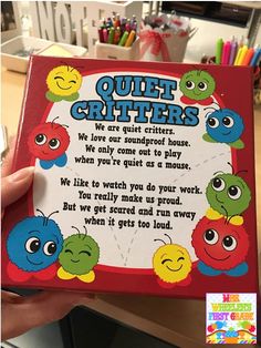 someone holding up a childrens book with an image of sesame characters on it and the words, quilt critters we are quiet citizens