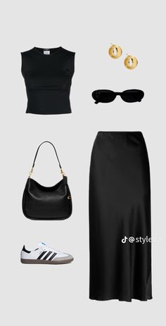 Looks Black, Mode Inspo, 가을 패션, Summer Fashion Outfits, Looks Style