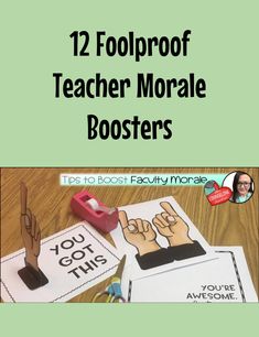 two pictures with the words, 12 foolroof teacher morse boosters on them