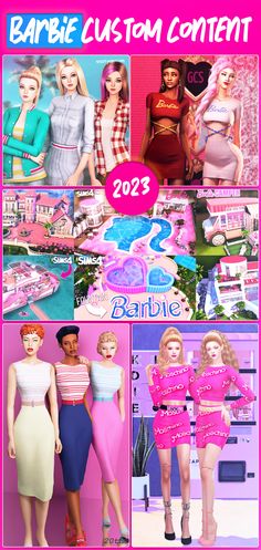 Barbie CC Sims4 Barbie House, Sims Barbie Cc, Sims 4 Cc Barbie Clothes