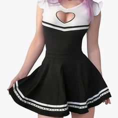 New In Packaging White Skirt For Summer Costume Party, White Summer Skirt For Costume Party, White Skirt For Costume Party In Summer, White Mini Skirt For Costume Party, Black Mini Skirt For Costume Party, Brat Dti Outfit, Emo Fitted Mini Skirt For Cosplay, Brat Clothes, Brat And Brat Tamer