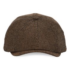 This mutual weave men's Ivy cap is a classic hat to add to your collection for smart style in the cooler months. It's made from a patterned woven blend and comes lined. Base Material: 90% Polyester, 10% WoolLining: LinedLining Material: PolyesterCare: Dry Flat, Machine WashBrim Width: 1 1/2 InchCountry of Origin: Imported Classic Hat With Herringbone Pattern And Curved Brim, Classic Hat With Curved Brim And Herringbone Pattern, Classic Curved Brim Hat With Herringbone Pattern, Classic Tweed Flat Cap, Retro Brown Flat Cap Baseball Cap, Classic Tweed Hats For Outdoor, Classic Brown Flat Cap Baseball Cap, Classic Tweed Cap, Classic Adjustable Tweed Hat