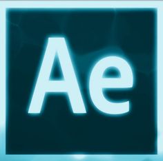 an image of the word ae in white on a blue background