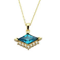 This stunning necklace features a radiant aquamarine gemstone set in 14K solid gold, accented by sparkling cubic zirconia (CZ) stones. Its vintage-inspired design exudes timeless elegance, making it the perfect accessory for any special occasion. Product Features: * Made to Order: Crafted specifically to your preferences. * Gold KT: 14K Solid Gold (not filled, not gold vermeil, not plated) * Gold Color Options: Choose from Yellow, Rose, or White Gold to suit your preference. *Gold Weight: Approx Wedding Necklace With Blue Topaz Accent Stones, Wedding Necklaces With Blue Topaz Accent Stones, Wedding Necklace With Diamond Accents And Blue Topaz, Wedding Necklace With Blue Topaz And Diamond Accents, Diamond Necklaces With Accent Stones For Wedding, Wedding Necklace With Diamond Accent Stones, Wedding Blue Topaz Necklace With Diamond Accents, Wedding Diamond Necklaces With Accent Stones, Wedding Diamond Necklace With Accent Stones