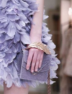 Lizzie Hearts, Feather Fashion, Collection Couture, Ralph Russo, Ralph And Russo, Feather Dress, Spring Summer 2016, Purple Fashion