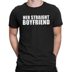 Her Straight Boyfriend Shirt Jmu Football, Boyfriend Shirt, Quality T Shirts, Clothing Company, Polo Shirts, Family Shirts, Graphic Shirts, Sale House, Custom Clothes