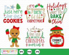 christmas svg files for cricut, silhouettes and other cutting machine designs