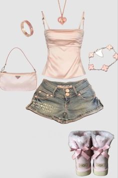 2000s Fashion Outfits, Cute Everyday Outfits, Girly Outfits, Looks Style, Lookbook Outfits, Teen Fashion Outfits, Retro Outfits