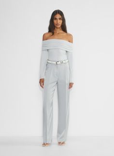 THE EFFORTLESS PANT™ SATIN | Aritzia Aritzia Trousers Outfit, Aritzia Outfits, Satin Pants Outfit, Aritzia Outfit, Effortless Pant, Minimalism Fashion, Soft Dramatic, Knife Pleats, Trouser Outfit