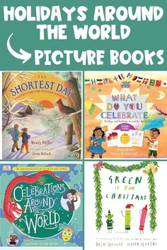 holiday books for kids to read in the winter and christmas holidays around the world with pictures