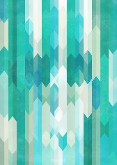 an abstract blue and green background with geometric shapes