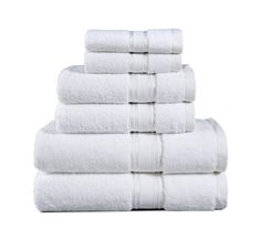 white towels stacked on top of each other