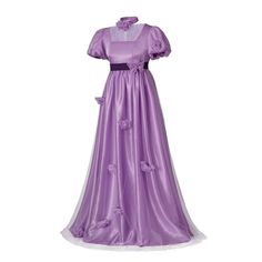 PRICES MAY VARY. Imported Hand wash, air dry Daphne Cosplay, Lavendar Dress, 1800s Dresses, Regency Dresses, Lavender Gown, Empire Waist Gown, Regency Gown, Regency Era Fashion, Cinderella Costume