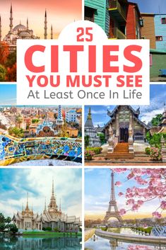 the cover of 25 cities you must see at least one in life, including paris