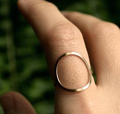 **PLEASE NOTE: This item is MADE TO ORDER. Current production times are listed here --->>> https://www.etsy.com/shop/museglass?show_panel=true **Artisan crafted. Original design made in the USA using 100% raw, natural materials.** Hand fabricated, modern circle ring. Organic form, crafted Minimalist Rose Gold Open Circle Jewelry, Minimalist Rings With Polished Finish, Modern Rose Gold Open Circle Jewelry, Minimalist Hand Forged Rose Gold Jewelry, Minimalist Hand Forged Oval Jewelry, Minimalist Hand Forged Open Circle Jewelry, Modern Gold Ring, Gold Circle Ring, Accessories 2020