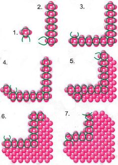 the instructions to make beaded letters with beads