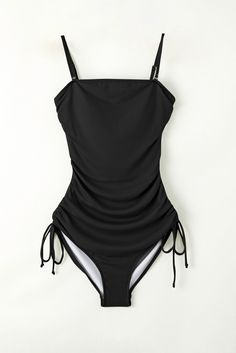 Beach Outing, Bathing Suits One Piece, Beachwear Collection, Drawstring Detail, Formal Cocktail Dress, Black Swimwear, Maxi Dress Formal, Spring Outfits Women, One Piece Swim