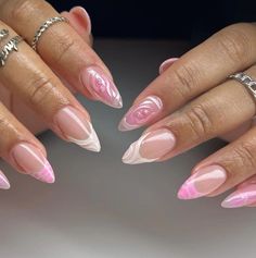 Hello welcome to my shop. I only use high-quality materials to create a luxurious nail press that you can trust to be strong and long-lasting. Hope you can find your favorite nails. My nails will last: Use adhesive sheets (provided with nail kit) for 1-2 days Use nail glue for 2-3 weeks. All nails can be reused multiple times if you take good care of them. If you would like a custom size, please fill out the personalization section under product options. If you're not sure how to measure your na Chrome Pink, Pink French Nails, Nails Gel Nails, Custom Press On Nails, Pink French, Classy Acrylic Nails, Nails Gel, Oval Nails