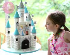 princess castle cake by McGreevy Cakes Disney Castle Cake, Frozen Castle Cake, Chateau Disney, Cinderella Cake, Fondant Tutorial, Cake Youtube