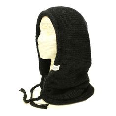 Verse-hood_black_square Black Knitted Hoodie For Winter, Black Knitted Winter Hoodie, One Size Hooded Balaclava For Fall, Windproof Hoodie For Winter, Windproof Hoodie For Winter Cold Weather, Windproof Winter Hoodie For Cold Weather, One Size Fall Balaclava With Hood, Winter Windproof Hoodie For Cold Weather, Winter Hooded Balaclava One Size