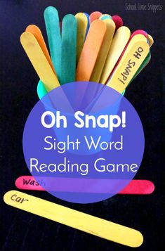 Play this super fun sight word game to improve reading skills! This is a great way to practice fluency with beginning readers! Oh Snap! is can be tailored to your child's reading ability & is perfect for Kindergarten, 1st Grade, and/or 2nd Grade. #sightwords #readingskills #makelearningfun High Frequency Word Games, Improve Reading Skills, Sight Word Fun, Learning Sight Words, Teaching Sight Words, Sight Word Reading, Kindergarten Games, Sight Words Kindergarten