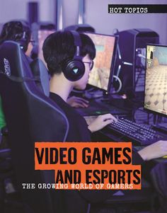 a man sitting at a computer with headphones on, playing video games and esports the growing world of gamers