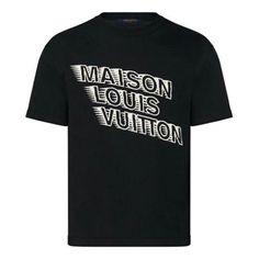 LOUIS VUITTON FW21 Maison LOUIS VUITTON LV Logo Tee 1A99ZM (Men's/Round Neck/Short Sleeve/Gift Recommend/Gift to Boyfriend) Luxury Cotton Top With Monogram Print, Luxury Cotton Tops With Monogram Print, Luxury Short Sleeve Tops With Logo Print, Designer Short Sleeve Logo Top, Outfit Bts, Gift To Boyfriend, Lv Logo, Logo Tee, Logo Tees