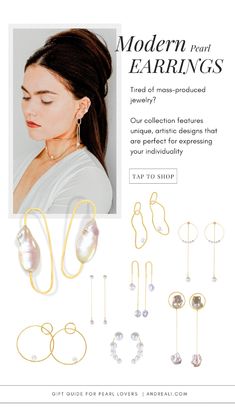 Discover the beauty of gold earrings in our women’s jewelry and accessories collection! Whether you’re dressing for a special event or just love adding a touch of glam to your everyday look, these earrings will capture your attention. Featuring unique handmade jewelry designs, each piece is carefully crafted to ensure a flawless finish. Shop now for these stunning women’s earrings that complement any style! Modern Pearl Earrings, Long Drop Earrings