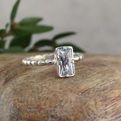 Emerald Cut Ring Emerald Cut Diamond Engagement Ring, Emerald Cut Ring, Answer The Question, Emerald Cut Rings, Sapphire Rings, Dot Design, Blue Sapphire Rings, Pretty Rings, Today Only