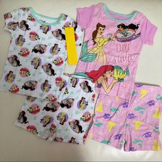 New 2 Pieces Included Disney Character Print Sets For Sleepover, Disney Character Print Sleepover Set, Disney Cartoon Print Sleepover Sets, Disney Cartoon Print Sets For Sleepover, Disney Cotton Sets For Pajama Party, Disney Cotton Pajama Party Sets, Cotton Disney Sets For Pajama Party, Disney Character Print Pajama Party Sets, Disney Character Print Sets For Pajama Party