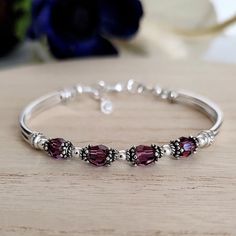 February Birthstone Bracelet for Mom Amethyst Bracelet Wife Birthday Gift for Her Birthstone Bracelet for Mothers Day Silver Bangle Bracelet - Etsy Bracelet For Mom, Silver Bangle Bracelet, Birthstone Bracelet, Wife Birthday, Birthstone Bracelets, February Birthstone, Amethyst Bracelet, Silver Bangle Bracelets, Silver Bangle