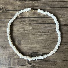 Nwot Off White Shell Necklace With Barrel Clasp. Measures About 18" Including The Clasp. Adjustable White Shell Necklace Gift, Adjustable White Shell Necklace For Gift, White Strand Jewelry Gift, White Strand Jewelry As Gift, White Strand Necklace With Lobster Clasp, Elegant White Strand Beaded Necklaces, Elegant White Necklaces For Vacation, Elegant White Necklace For Vacation, White Shell Jewelry For Vacation