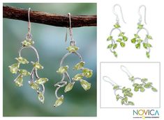 Suspended on sterling stems peridot petals drift in the summer breeze. Hema designs and crafts these elegant earrings. .925 Sterling silver Peridot Dangle Earrings, Summer Breeze, Elegant Earrings, Hook Earrings, Jewelry Earrings Dangle, Natural Stones, Dangle Earrings, Jewelry Earrings, 925 Sterling Silver