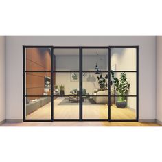 Modeled after rustic steel factories of the early 20th century, our Light collection of steel French doors are modern yet timeless look for any home style that will never go out of style. Steel Sliding Doors, Entry Exterior, Interior Patio, Office Loft, Steel French Doors, Loft Office, Door Sweep, Loft Ideas, Iron Steel