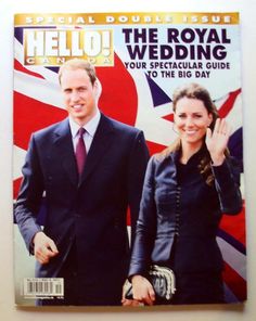 the cover of hello magazine featuring prince william and kate