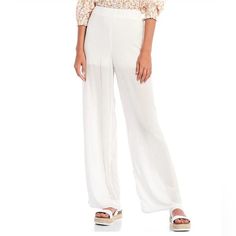 Evolutionary High Rise Wide Leg Crinkle Pants From Evolutionary, These Pants Feature: High Rise Wide Legs Elastic Waistband Pull On Styling Approx. 30" Inseam Rayon Hand Wash, Dry Flat Made In The Usa. Dms: 0343 351 8bvhw401 White Rayon Bottoms For Vacation, White Rayon Bottoms For Summer, Summer Rayon Wide Leg Pants, Trendy Rayon Bottoms For Vacation, Trendy Rayon Bottoms For Spring, Versatile White Pants For Vacation, Trendy Spring Wide Leg Rayon Pants, Trendy Rayon Bottoms For Day Out, Spring Wide Leg Rayon Pants For Day Out