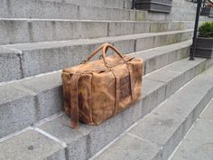 Large travel handcrafted in NYC sewn by hand from beginning to end. No glues or machines used in production. Fully customizable. Made with leather and love. More leather traveling bags, leather weekenders, leather overnight bags, leather duffle, leather suitcases, handmade leather luggage here: http://etsy.me/1eYE4hv This bag is large but it does not feel heavy because its only made out of two pieces of leather. Its raw inside, no lining. When you have thick natural leather you do not need linin Leather Overnight Bag, Leather Suitcase, Leather Weekender Bag, Leather Weekender, Leather Travel Bag, Leather Duffle, Overnight Bags, Leather Luggage, Leather Bags Handmade