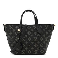 This is an authentic LOUIS VUITTON Mahina Blossom PM in Black and Gold. This chic shoulder bag is crafted of fine perforated mahina leather in black. The shoulder bag features an optional leather shoulder strap, leather top handles, and polished gold hardware. The top opens to a spacious matching microfiber interior with a pochette. Black Louis Vuitton Bag, Mcu Dr, Leather Top, Authentic Louis Vuitton, Black And Gold, Gold Hardware, Louis Vuitton Bag, Blossom, Shoulder Strap