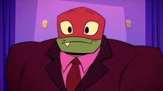 a cartoon frog wearing a suit and tie