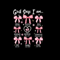 Pink Ios Icons Png, Widgets Coquette Pink, Coquette Pfp Pink Bow, Ios 16 Wallpaper Coquette, God Says I Am, Girly Bible Verses, Pink Bible Verses, Christian Coquette, Bows Png